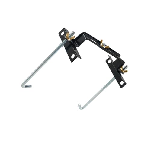 PUXZYAX Pernos de sujeción de batería con gancho en J, soporte de hierro, duradero, ajustable, fácil de instalar, universal para automóviles, SUV y vehículos recreativos.