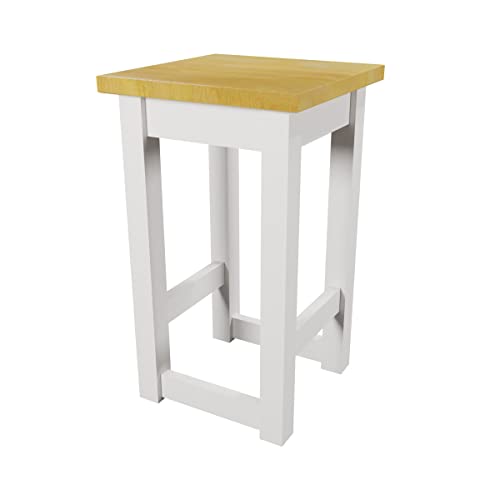 Magnetic Mobel Tabouret de Bar en Bois Massif Hauteur d'assise 55 cm Aulne Capacité de Charge 110kg Repose-Pieds Intérieur Extérieur Chaise de Bar Tabouret de comptoir Cover