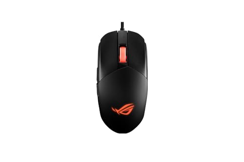 ROG Strix Impact III Mouse Gaming Semi-Ambidestro, Leggero, Sensore 12000 dpi, 5 Pulsanti Programmabili, Interruttori Interruttori, Cavo Paracord, Mouse Gaming per FPS, Nero - Mouse gaming - Immagine 1