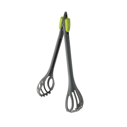 Unomor 2pcs Nylon Beater and Food Serving Tongs Dual-purpose Kitchen Tool for Mixing and Serving Manual Blender Ergonomic Design for Whisking and Cooking