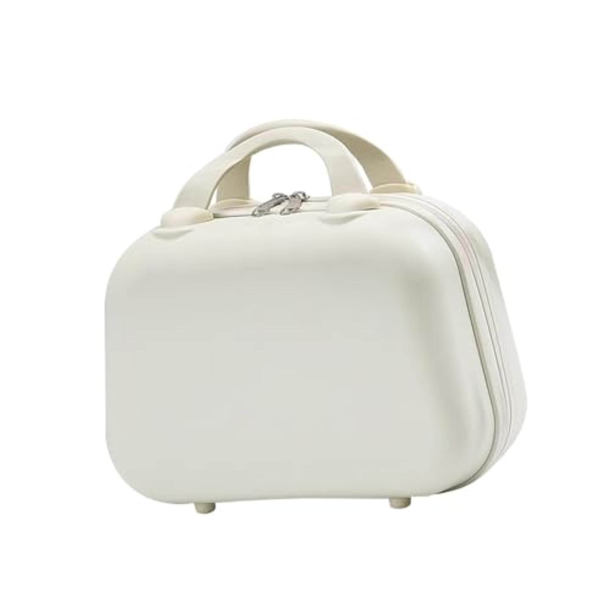 Makeup Tote Bag, Practical Travel Makeup Bag for Toiletries, White