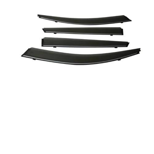 Visière de porte pour Baic Senova X55 2016-2020 avec bande chromée-carbone