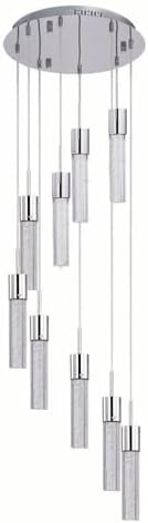 ET2 Fizz IV 67.5W 9 LED Light Large Pendant with Polished Chrome Finish