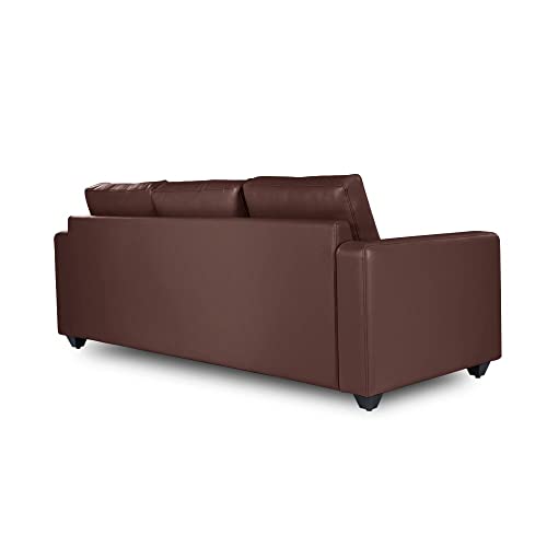 Image of Wakefit 3 Seater Sofa Set | 3 Year Warranty | Wooden Sofa, Napper(Romance : Dark Fantasy)