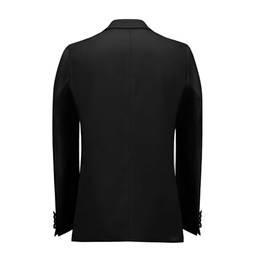 Men's Black Blazer with Rhinestone Embellished Formal Tux Jacket Peaked Lapel Slim Fit2