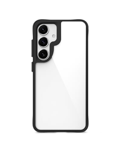 Image of DailyObjects Case for Samsung Galaxy S25 Plus, Drop Protection Polycarbonate Black Hybrid Slim Shockproof Back Cover