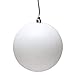 Vickerman 480816-2.4 White Matte Ball Christmas Tree Ornament (24 pack) (N590611DMV)