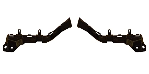 DAT AUTO PARTS Front Right Passenger & Left Driver Side Outer Bumper Cover Locating Guide Bracket Pair Replacement For 2017-2019 GMC Acadia Black Textured GM1042154 GM1043154 84240586 84240587 by DAT AUTO PARTS - Used condition - US$46.38