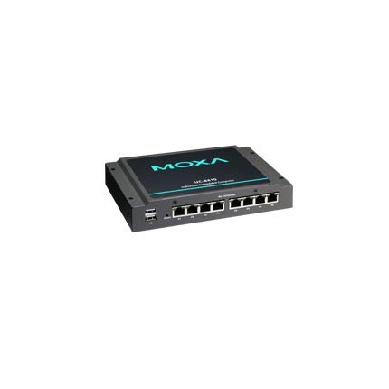 UC-8410A-LX RISC Dual-core Embedded Computer with 8 Serial Ports, 3 LANs, 4 DIOs, USB, mSATA, and WireIess-and-Security Enabled