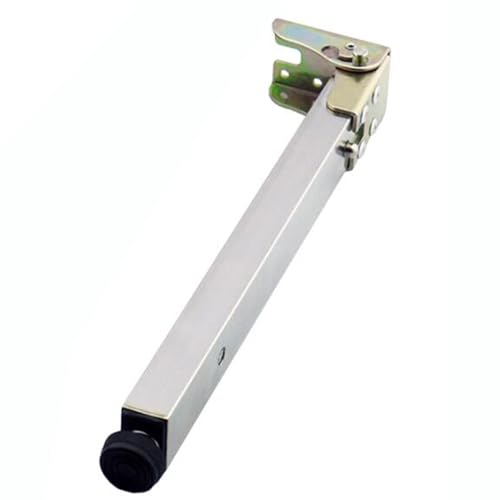 Pieds de table à manger pliables en métal argenté de 100cm, finition premium en acier
