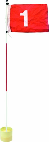  Longridge Fanion et putting cup golf Rouge/Blanc
