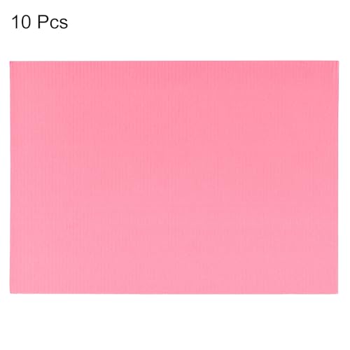 Image of uxcell 10pcs Corrugated Cardboard Paper Sheets,Light Pink,11.69-inch x 8.27-inch,for Craft and DIY Projects