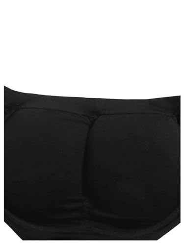OYOANGLE Women's 2 Piece Solid Butt Lifter Hip Pads Enhancer Shapewear Panties3