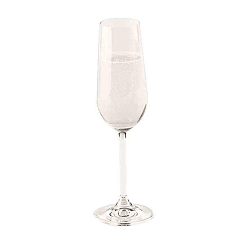 Bohemia Cristal Clara Champagne Flute, Height-22.4 Cm, Capacity-190 Mililiter, One Size