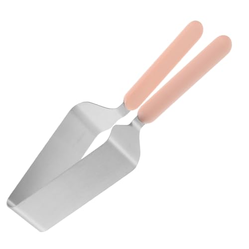 OUNONA Elegant Stainless Steel Cake Slicer Cutter Versatile Server for Weddings Birthdays Anniversaries Non Slip Handle Cake Transfer Tool