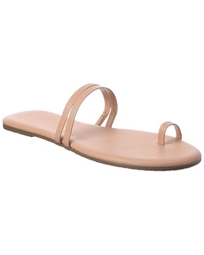 Image of TKEES Leah Leather Sandal, 11, Beige