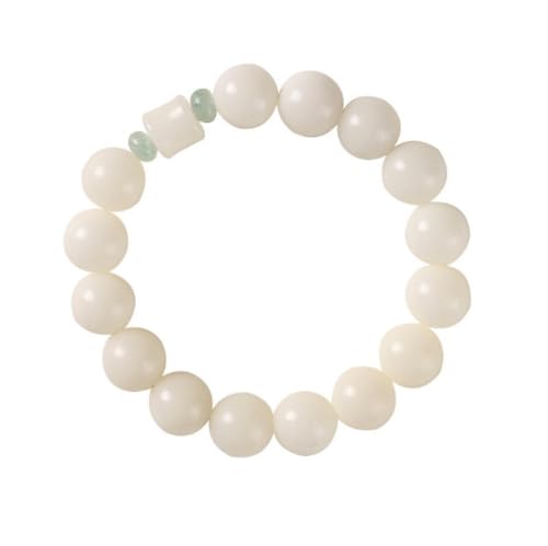YAIEWNE Cuerda De Bodhi De Jade Simple Bodhi Tornado De Mano Hombres Y Mujeres, Brazalete De Diseño De Cuentas Simple, Brazalete De Cuentas Elástico Ajustable Joyería Festival Regalo Amistad
