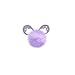 Clip Presa d'Aria per Auto,MoreChioce Clip Diffusore Auto Sfera Peluche Strass Accessori La Decorazione Auto Decorazione Interni Decorazione Aria Condizionata Auto,Violetta