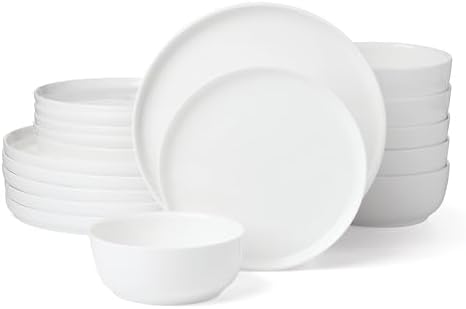 Lenox Dinnerware Sets, Modern White 18-Piece Dinnerware Set, Serv...