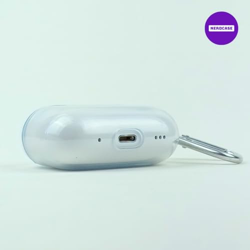 NERDCASE, Case, Capa, Capinha Protetora Transparente, Silicone, Compatível AirPods Pro 1 e 2