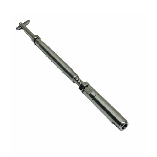 Prolinemax Marine T316 Acero Inoxidable Turnbuckle con pasador push and go 1/8'' y rosca 1/4''-20 miniatura 3