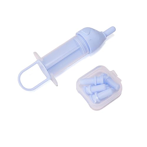 HVRFJXI Biberón de alimentación para mascotas para bebés, gatos, perros, alimentadores de leche de agua con pezones, antiasfixia, juego de lactancia de animales pequeños, accesorio de lactancia para