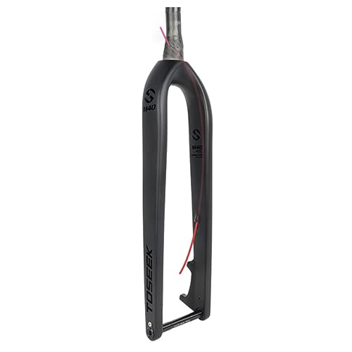 Fourche carbone VTT 29 pouces conique à axe traversant et frein à disque