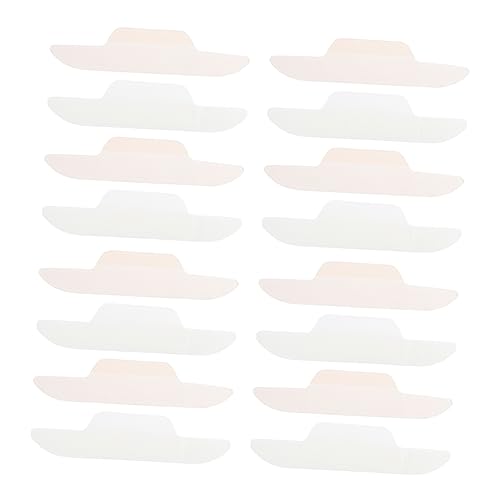 Lurrose 24 Piezas Almohadilla De Borde Protector De Sudor Almohadilla De Revestimiento De Cuello Almohadillas para El Sudor del Cuello Sombrero para Sudor De Cuello Papel Sin Polvo