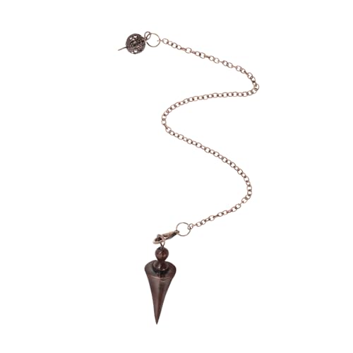 KONTONTY colgante de péndulo decoracion hogar péndulo de radiestesia péndulo flexible collar de péndulo espiritual péndulo de conservación de energía péndulos Metal Dark Brown