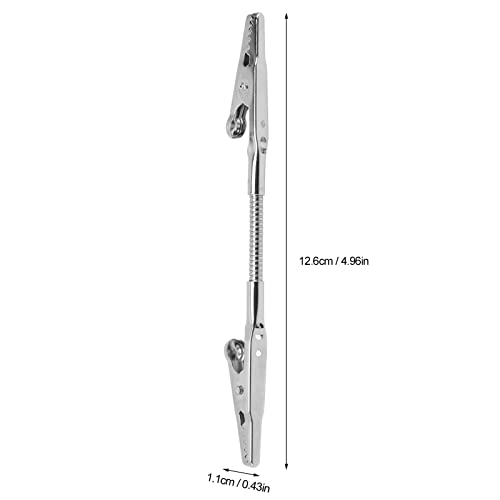Bewinner 5 Stück Doppelkopf-Krokodilklemme, Metalldraht, Bilder, Memo-Notiz-Clips, Biegbar, Robust, Langlebig, Metall, Starker Clip für Schule, Büro, Hochzeit