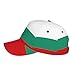 DRTGEDS Bulgarian Flag Printing Baseball Cap Unisex Fashion Twill Design Cap,Summer Adjustable Baseball Hat for Men Women Black