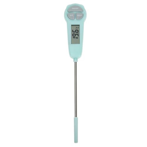 GALPADA Digital Food Thermometer Instant Read Cooking Probe Thermometer for Meat with 30℃-300℃ Range Green for Baking Frying and Formula Temperature Monitoring