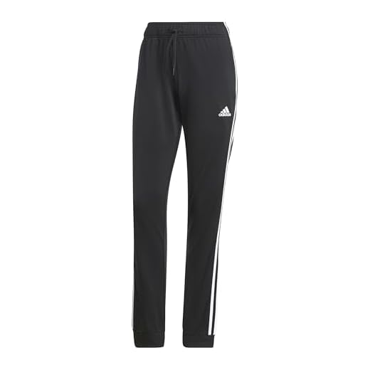 adidas womens Essentials Warm-up Slim Tapered 3-stripes Tracksuit Bottoms Pants, Black, XX-Large 31 Inseam US