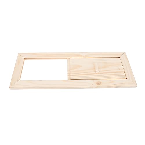 Happyyami Sauna Room Air Outlet Vent with Adjustable air Gaps Sauna Equipment Accessories Sauna Gable Vent Sauna External Hood Sauna Room louvers Sauna Ventilation Tool Wooden steam Venetian