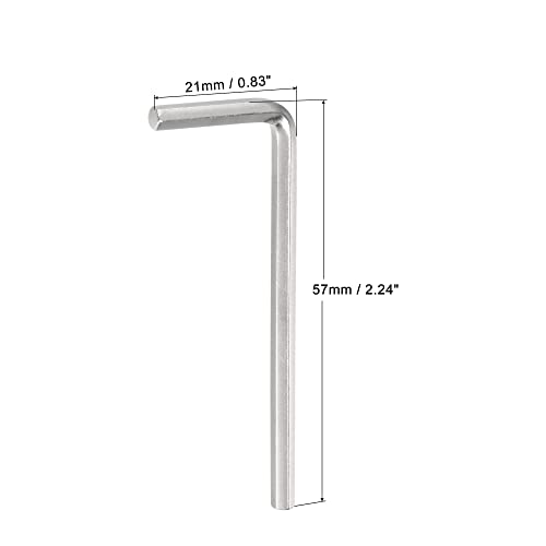 Uxcell 3Mm Hex Key Wrench, L Shaped Long Arm Cr-V Repairing Tool 5 Pcs #TOP1