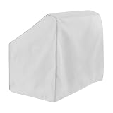 Copertura per console centrale per barca, tela di poliestere 600D di grado marino, impermeabile, copertura di protezione per console per barche (grigio, L)