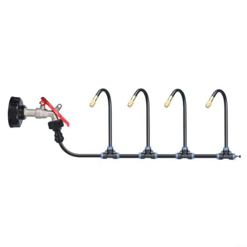 Sprüh-Sprinklersystem 20 M – Verstellbarer Gartennebel Für Bewässerung & Kühlung, Inkl. Schläuche & Sprinkler
