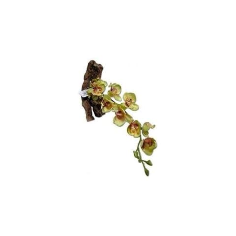 Magnaturals 16" Yellow Orchid Pet-Tekk Magnetic Reptile Plant Cover