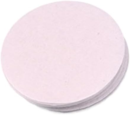 Luwecf 10 Pieces Non Woven Sheets Handmade Brooch Crafting Pads Circles Ornament Accessories for DIY Patchwork Sewing Suitable for Costume, 5cm White — view 6