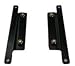 Hannay Reels 9906.0025 - Pair of External Mounting Brackets for Trapezoidal Frame (P20A-01500) With Hardware; Black Powder Coat