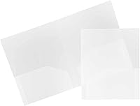 Vista 108 de JAM PAPER Heavy Duty Plastic Two Pocket Extra Tough School Folders - Blue - 6/Pack