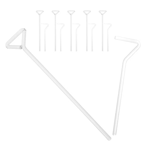 Sosoport 12pcs Cell Coating Tool Petri Plate Glass Spreader for Lab Microbiology Shaped Agar Spreading Rod Culture Plate Plating Spreader