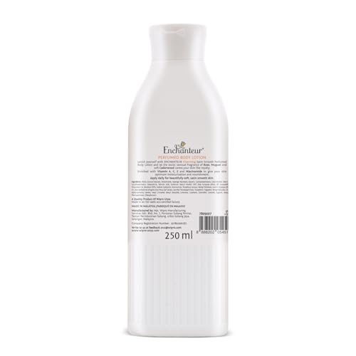 Enchanteur Charming Perfumed Body Lotion, 250ml, with Aloe Vera & Olive Butter for Satin Smooth Skin