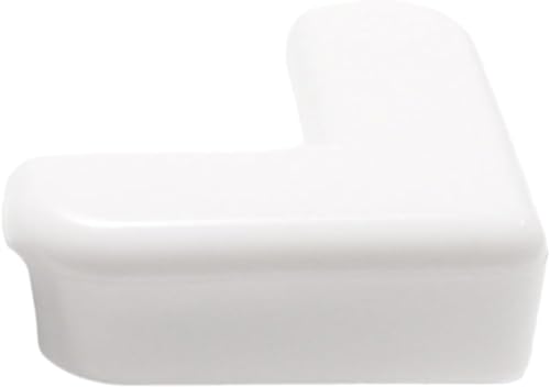 Image of 4Pcs White PVC Desk Edge Bumpers Adhesive Furniture Corner Protectors Protector Kit Anti-Collision Edge Safety Bumpers Baby Proof Soft Self-Adhesive Table Sharp Edges Guard