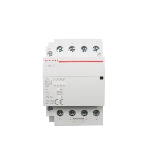 Contacteur modulaire AC 4NO 25A sur rail DIN pour tableau electrique domestique