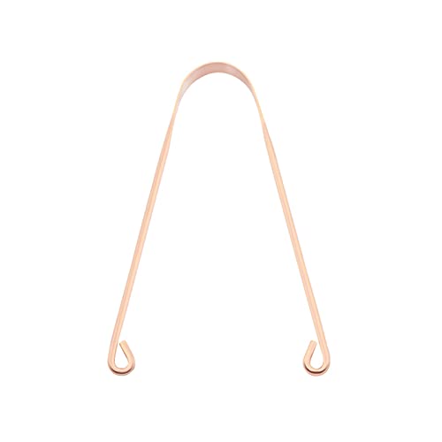 Ukallaite Arc Surface Zungenreiniger Anti-Rutsch-Griff Glatter Mundgesundheitspflege Kupfer-Zungenschaber Für Zahnpflege Mundpflege Erwachsene Und Kinder Kupferig Cover