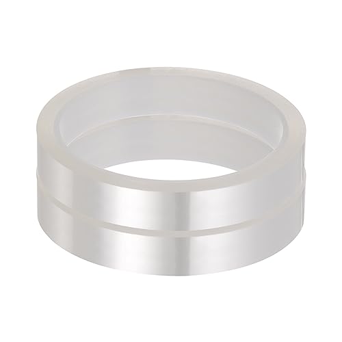 Image of HARFINGTON 2 Rolls Heat Tape High Temperature Heat Resistant Tape 15mmx33m(108ft) Sublimation Thermal Heat Transfer Tape for Sublimation Press No Residue, Clear
