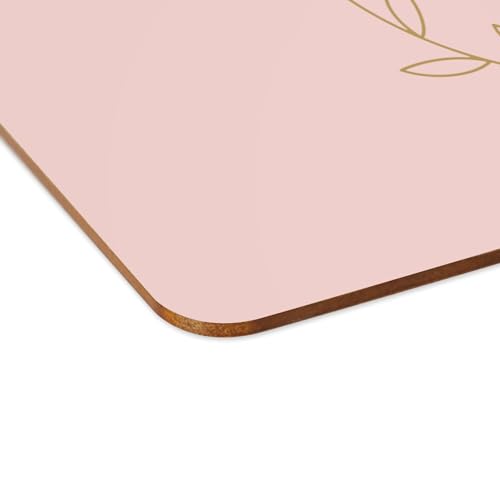 Set de table anti rayure liège napperon souple lavable rose Vierge - 4