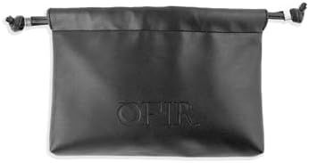 OFIR The Cinch Signature Drawstring Pouch Makeup Bag | Wide Opening Design Fits Essentials | Cosmetic Bag For Purse | Easy Clean Vegan Leather Travel Case | Wipeable Lining Closure Cord