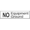 Amazon.com: NO Equipment Ground Small Sticker Decal (Set of 30) .25